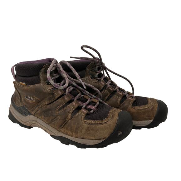 Keen Women's Gypsum II Mid Leather Lace Up Hiking Boots Size 9 - Picture 1 of 10